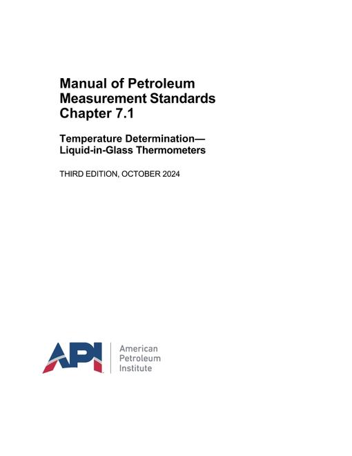 API MPMS Chapter 7.1