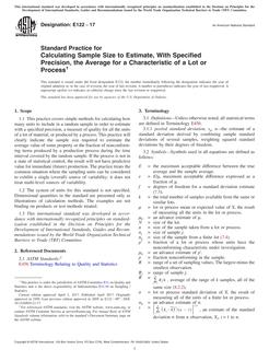 ASTM E122-17