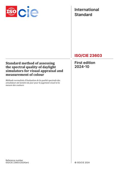 CIE ISO 23603:2024